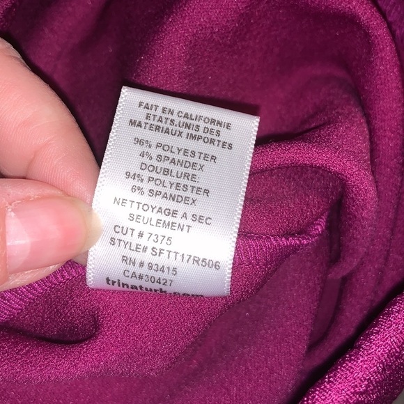 trina Trina Turk A-Line Sheath Magenta Dress Size 6 - Picture 7 of 7